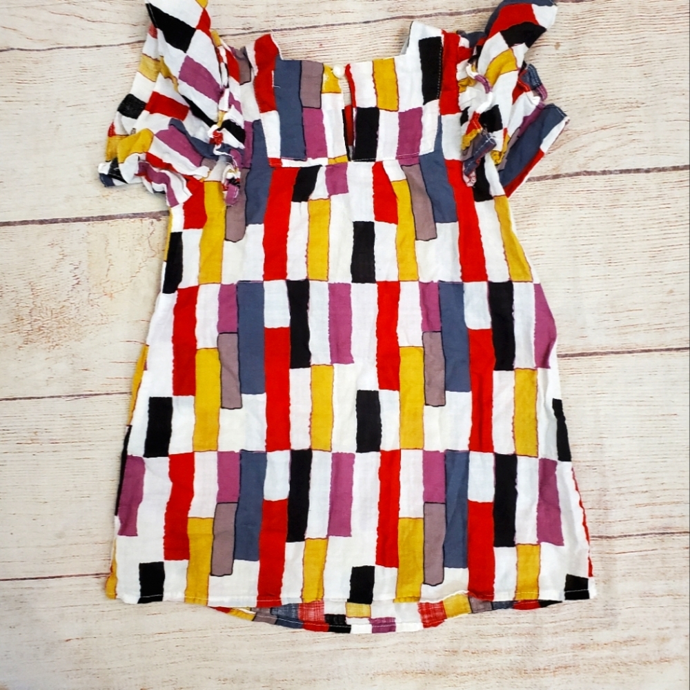 Humor Bear multi color dress sz 100 (3T)